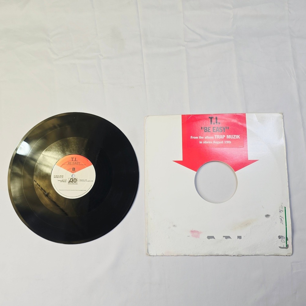 T.I. Be Easy Vinyl Record 12" Single Promo Trap Muzik Hip Hop PR 301189